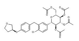 Acetoxy Empagliflozin CAS 915095-99-7純度98%の白い粉無しC31H35ClO11