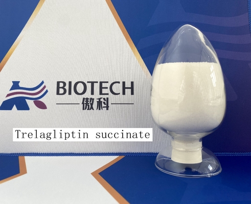 準白い結晶の粉C22H26FN5O6に白いTrelagliptinの琥珀酸塩1029877-94-8