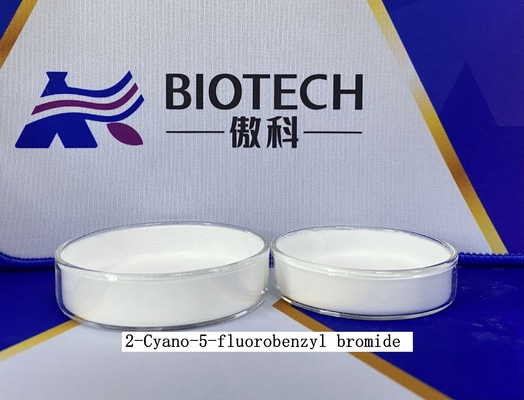 APIsの中間物の2シアノ5 fluorobenzyl臭化物CAS第421552-12-7白そっくりの固体純度98% C8H5BrFN
