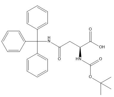 アミノ酸誘導体 Boc-Asn(Trt)-OH CAS. 132388-68-2 白色～ほぼ白色の粉末～結晶純度 98% C28H30N2O5