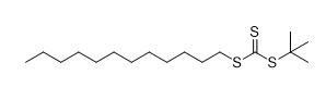 Tert Butyl Dodecyl Carbonotrithioateのいかだの試薬CAS 1186022-26-3 C17H34S3 95%