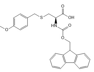 純度98%のアミノ酸の派生物141892-41-3 Fmoc-Cys （PMeOBzl） -オハイオ州C26H25NO5Sの粉