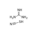 CH5N3.CHNSの良い化学薬品のグアニジンのチオシアン酸塩CAS 593-84-0の白い水晶無し