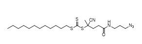 5 （（3-Azidopropyl）アミノ） - 2シアノ5 oxopentan 2 yl dodecyl carbonotrithioate CASいいえ。	1644536-24-2 C22H39N5OS3