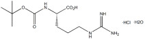 N-BOC-L-アルギニンヒドロクロリド CAS 35897-34-8 白い粉 98% 純度 溶融点 109°C 保存条件 乾燥状態で密封