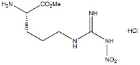 98% 純白粉 H-Arg NO2 -OMe·HCl CAS.51298-62-5 アミノ酸誘導物 C7H16ClN5O4 溶融点 157-161 °C