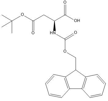 純度 98% のアミノ酸誘導体 CAS 71989-14-5 Fmoc-Asp(OtBu)-OH C23H25NO6