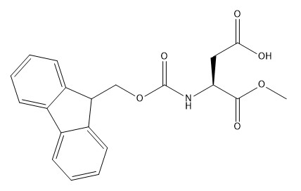 純度98%のアミノ酸の派生物CAS No.145038-52-4 Fmoc非対称多重処理システムOMe C20H19NO6