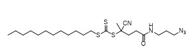 5 （（3-Azidopropyl）アミノ） - 2シアノ5 oxopentan 2 yl dodecyl carbonotrithioate CASいいえ。	1644536-24-2 C22H39N5OS3