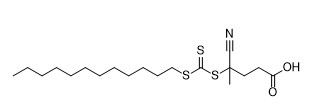 固体を黄色にする白いを離れた4シアノ4 dodecylsulfanylcarbothioylsulfanylpentanoic酸CAS第870196-80-8 C19H33NO2S3