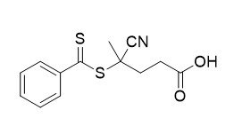 4シアノ4 （Phenylcarbonothioylthio） Pentanoic酸CAS 201611-92-9のC13H13NO2S2紫色の赤く黄色い粉