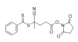 N-Succinimidyl 4シアノ4 （Phenylcarbonothioylthio） Pentanoateのいかだの試薬CAS 864066-74-0 C17H16N2O4S2 95%