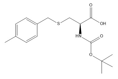 純度98%のアミノ酸の派生物CAS 61925-77-7 Boc-Cys （Mbzl） -白い粉C16H23NO4Sに白いオハイオ州