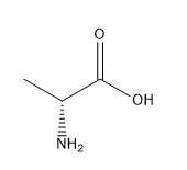 白い粉に白いアミノ酸の派生物CAS 338-69-2のDアラニンC3H7NO2