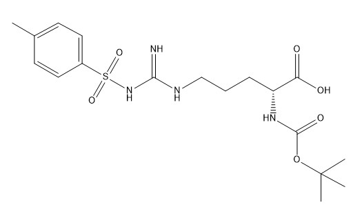 純度98%のアミノ酸の派生物CAS 61315-61-5 Boc-D-Arg （TOS） -オハイオ州C18H28N4O6S