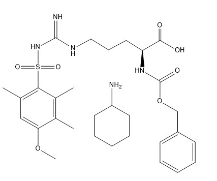 純度98%のアミノ酸の派生物CAS 80745-09-1 Z-Arg （Mtr） - OH.CHA C30H45N5O7S