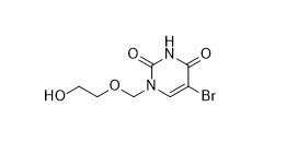 注文の化学薬品5 Bromo 1 2 Hydroxyethoxyのメチルのピリミジン2 4 1H 3H Dione CAS 78097-11-7 C7H9BrN2O4無し